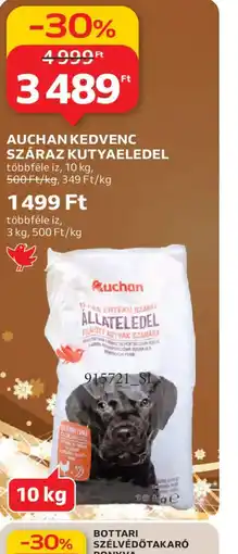 Auchan AUCHAN KEDVENC SZÁRAZ KUTYAELEDEL ajánlat
