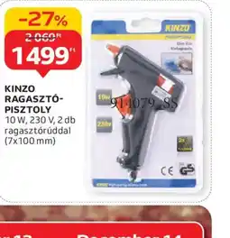 Auchan KINZO RAGASZT-PISZTOLY ajánlat