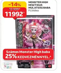 Auchan MONSTER HIGH MISZTIKUS MULATSÁG BABA ajánlat