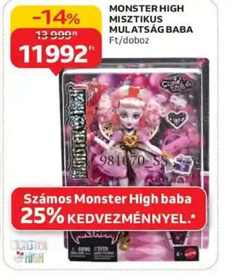 Auchan MONSTER HIGH MISZTIKUS MULATSÁG BABA ajánlat