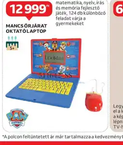Auchan MANCS ŐRJÁRAT OKTATLAPTOP ajánlat