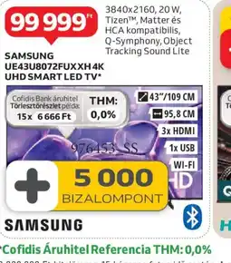 Auchan SAMSUNG 4K UHD SMART LED TV ajánlat