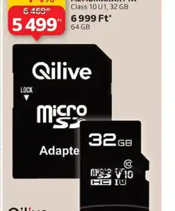 Auchan QILIVE MICROSD MEMRIAKÁRTYA ajánlat