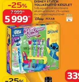 Auchan DISNEY STITCH TOLLKÉSZÍTŐ-KÉSZLET ajánlat