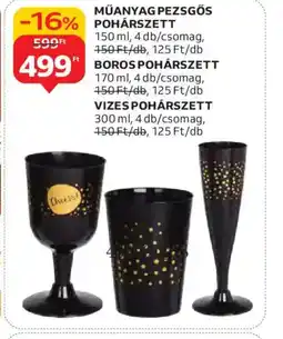 Auchan MŰANYAG POHÁRSZETT ajánlat