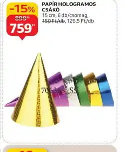 Auchan PAPÍR HOLOGRAMOS CSÁK ajánlat
