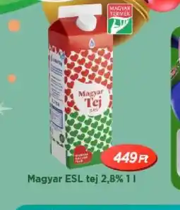 Real Magyar Tej ESL tej ajánlat