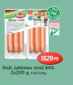 Real Reál Juhbeles virsli 84% ajánlat