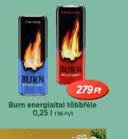 Real Burn energiaital ajánlat