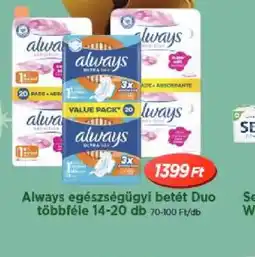 Real Always egészségügyi betét Duo ajánlat