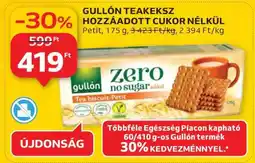 Auchan GULLÓN TEAKEKSZ HOZZÁADOTT CUKOR NÉLKÜL ajánlat