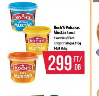 KOCH'S Poharas Mustár