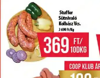 Stuffer Sütnival Kolbász