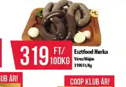Coop Esztfood Hurka ajánlat