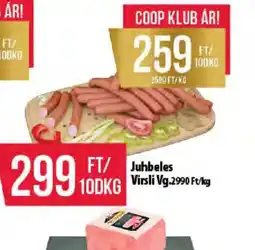 Coop Juhbeles Virsli ajánlat