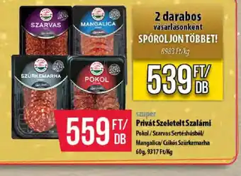 Coop Privát Szeletelt Szalámi ajánlat