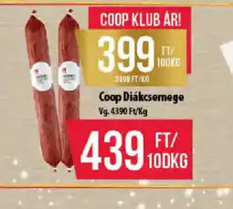 Coop Coop Diákcsemege ajánlat