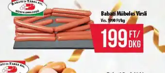 Coop Babati Műbeles Virsli ajánlat