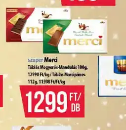 Coop Merci tábla csokoládé ajánlat