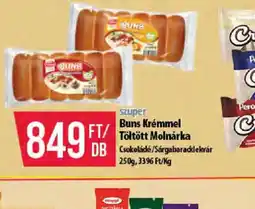 Coop Buns Krémmel Töltött Molnárka ajánlat