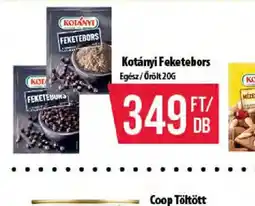 Coop Kotányi Fekete bors ajánlat