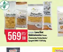 Coop Love Diet Gluténmentes tészta ajánlat