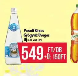 Coop Parádi Kénes Gygyvíz ajánlat