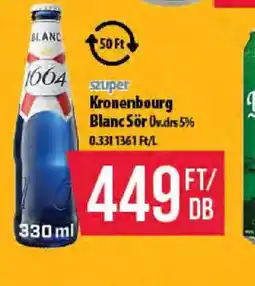 Coop Kronenbourg Blanc Sör ajánlat
