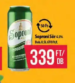 Coop Soproni Sör ajánlat