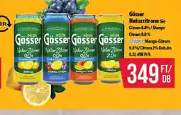 Coop Gösser Naturzitrone Sör ajánlat