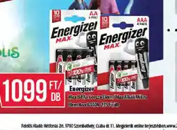 Coop Energizer Max alkáli elem ajánlat