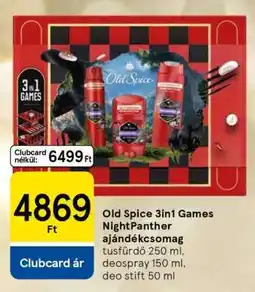 Tesco Old Spice 3in1 Games NightPanther ajándékcsomag ajánlat