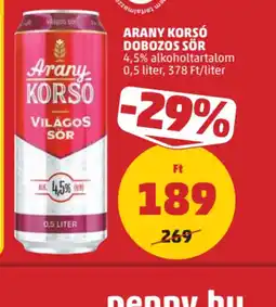 PENNY ARANY KORS DOBOZOS SÖR ajánlat