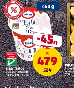 PENNY SISSY TEJFÖL ajánlat