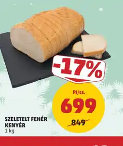 PENNY SZELETELT FEHÉR KENYÉR ajánlat