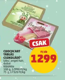 PENNY CHOCOL'ART TÁBLÁS CSOKOLÁDÉ ajánlat