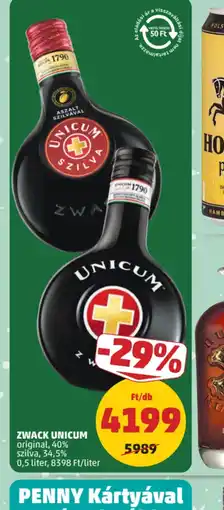 PENNY ZWACK UNICUM ajánlat