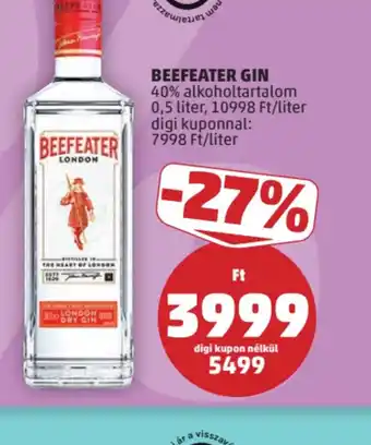 PENNY BEEFEATER GIN ajánlat