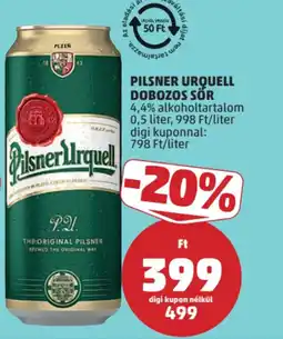 PENNY PILSNER URQUELL DOBOZOS SÖR ajánlat