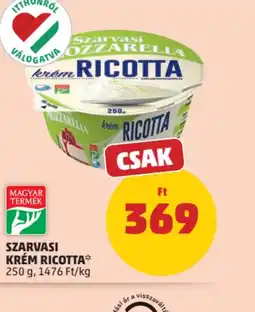 PENNY SZARVASI KRÉM RICOTTA ajánlat