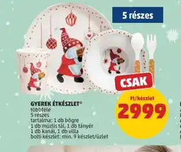 PENNY GYEREK ÉTKÉSZLET ajánlat