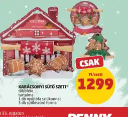 PENNY CUCIINA KARÁCSONYI SÜTŐ SZETT ajánlat