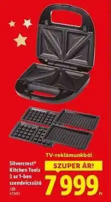 Lidl SILVERCREST KITCHEN TOOLS 3 az 1-ben szendvicssütő ajánlat