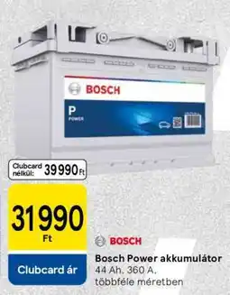 Tesco Bosch Power akkumulátor ajánlat
