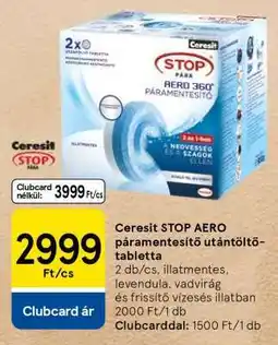 Tesco Ceresit STOP AERO páramentesítő utántöltő tabletta ajánlat