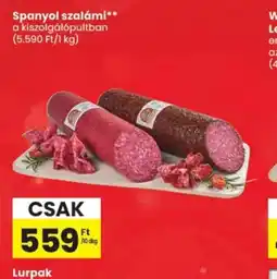 Spar Spanyol szalámi ajánlat