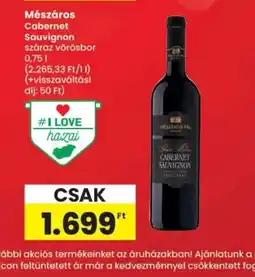 Spar Mészáros Cabernet Sauvignon vörösbor ajánlat