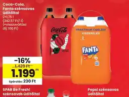 Spar Coca-Cola, Fanta üdítőital ajánlat