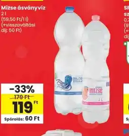 Spar Mizse ásványvíz ajánlat