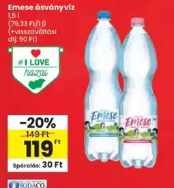 Spar Emese ásványvíz ajánlat